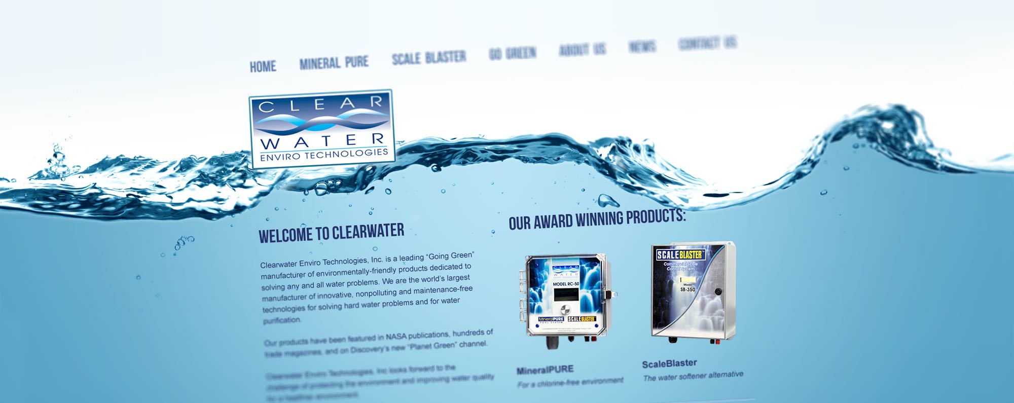 Clearwater Enviro Technologies Website Design